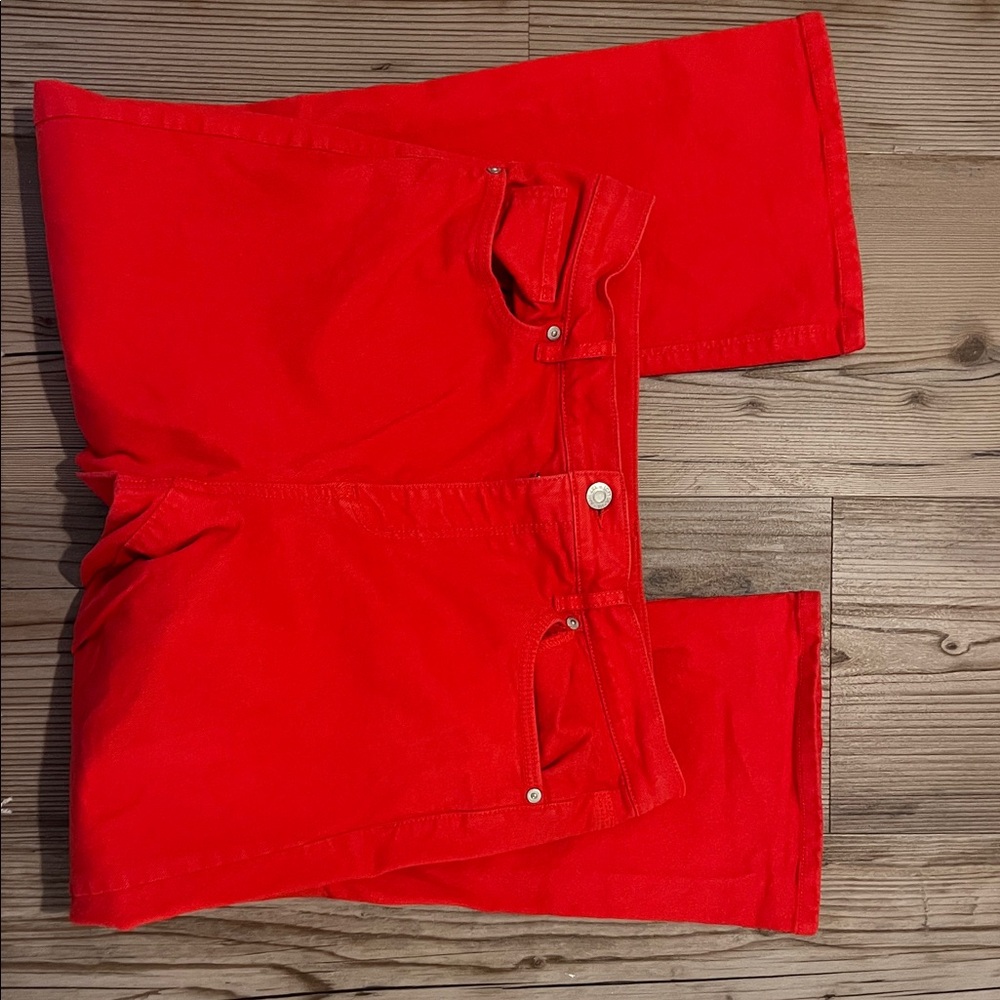 LOFT Fiery Red Denim